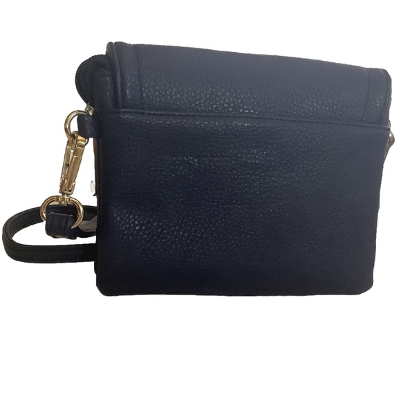 Charming Charlie shoulder Clutch Purse multipocket Faux Leather Blue 4.5” X 6.5” - Picture 2 of 13